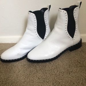 White leather Rebecca minkoff boot